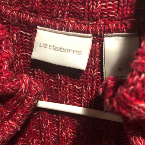 Liz Claiborne knitted zip up sweater - Picture 2 of 4